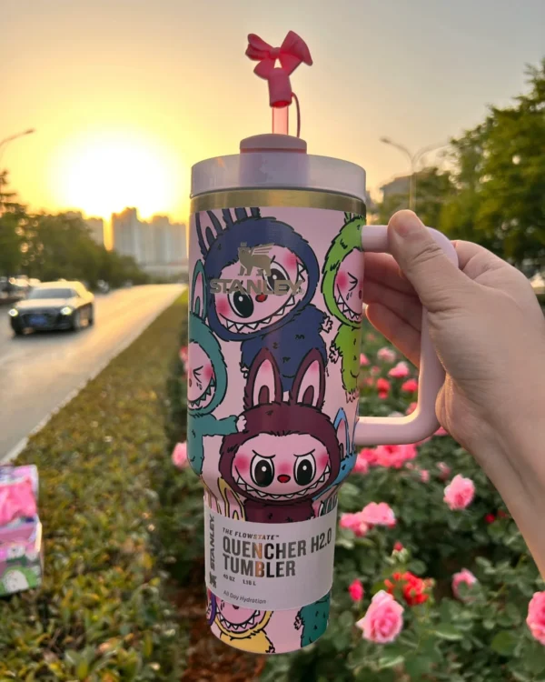Labubu Limited Edition In-Car Insulated Cup 40 OZ with Colorful Premium Gift Box - 图片 4