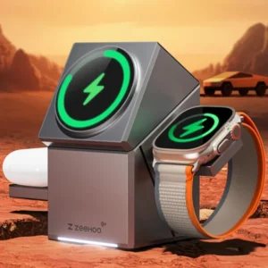 ⏰Today Only RM1,99⏰G-OUSSVE｜Wireless charger supports Qi2 protocol. compatible with MagSafe magnetic fast charging for phones. watches. and earbuds. compatible with Apple and Android