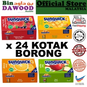24 x 125ml. 🧃BORONG Sunquick Sedia Minum Minuman Berkotak🧃 Aneka Minuman Buah-buahan halal RTD MURAH. 🛒Harga Clearance RM7,99👇